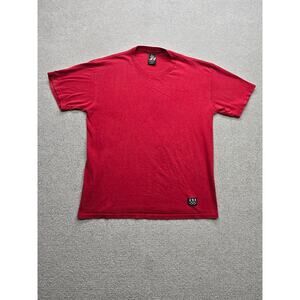 Vintage USA Olympic Games Red Plain Men's T Shirt Size Medium